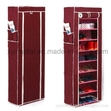 Metal Frame Waterproof Cloth Shoe Cabinet